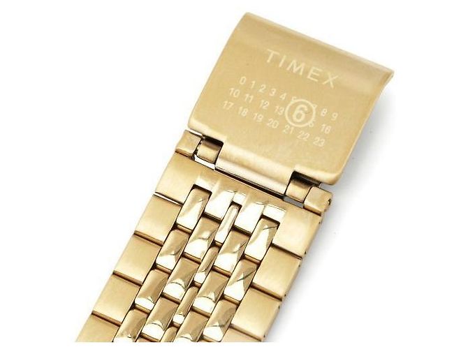 Maison Martin Margiela Bracciale Orologio Digitale D'oro - vista 6