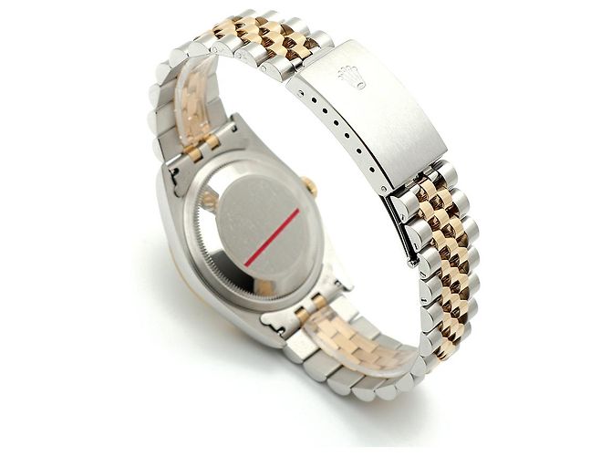 Rolex Relógio Datejust Combination Masculino Original com Mostrador de Diamante Prateado e Mostrador de Computador Prata - vista 17