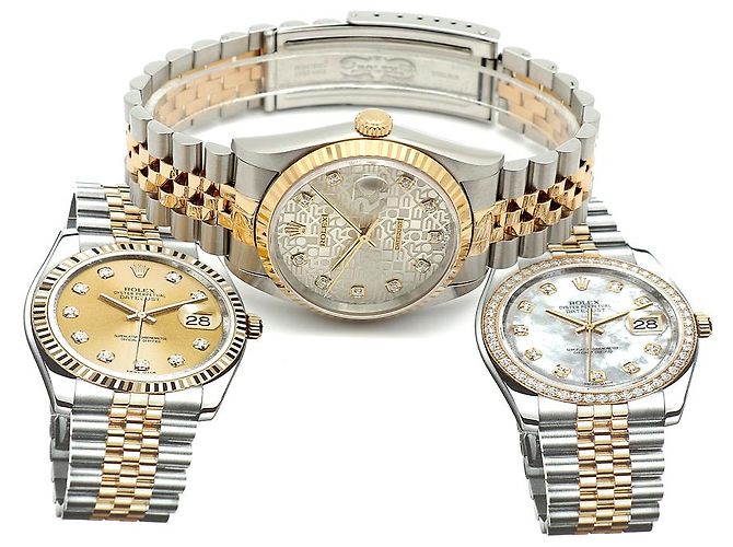 Rolex Relógio Datejust Combination Masculino Original com Mostrador de Diamante Prateado e Mostrador de Computador Prata - vista 24