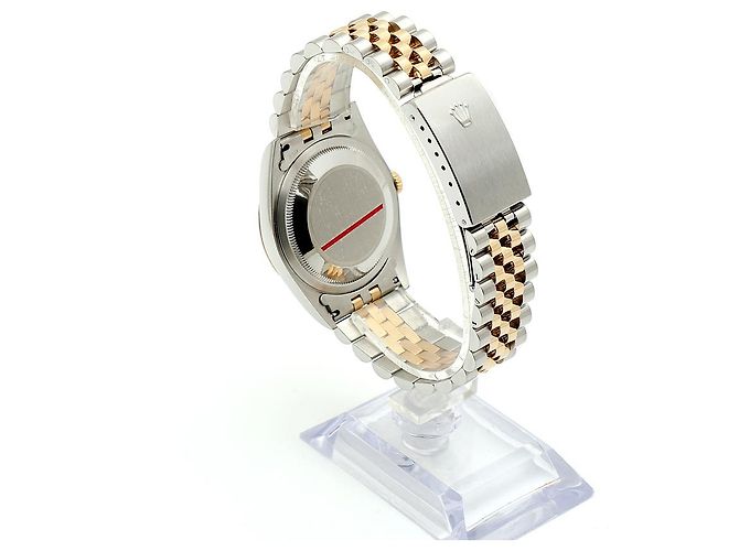 Rolex Relógio Datejust Combination Masculino Original com Mostrador de Diamante Prateado e Mostrador de Computador Prata - vista 5