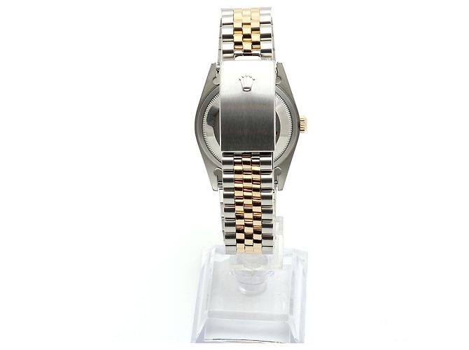 Rolex Relógio Datejust Combination Masculino Original com Mostrador de Diamante Prateado e Mostrador de Computador Prata - vista 6