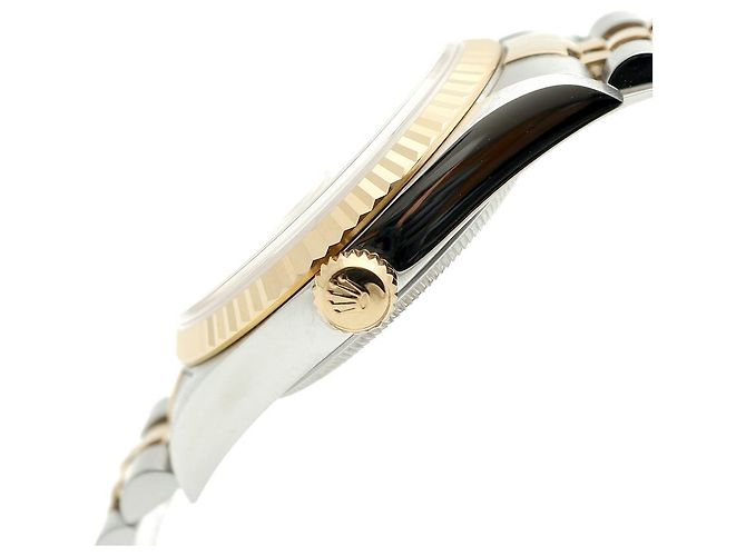 Rolex Relógio Datejust Combination Masculino Original com Mostrador de Diamante Prateado e Mostrador de Computador Prata - vista 9