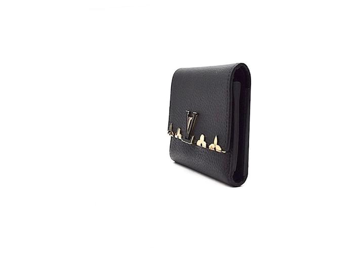 Louis Vuitton Cartera Compacta Capucines Negro - vista 2