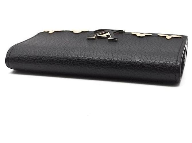 Louis Vuitton Cartera Compacta Capucines Negro - vista 4