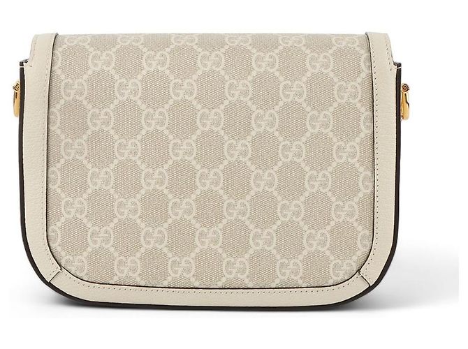 Horsebit 1955 Gucci Mini borsa a tracolla Horsebit Bianco - vista 3