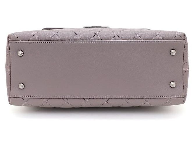 Chanel Borsa Tote e Borsa a Spalla con Patta e Logo Argentato Marrone - vista 7