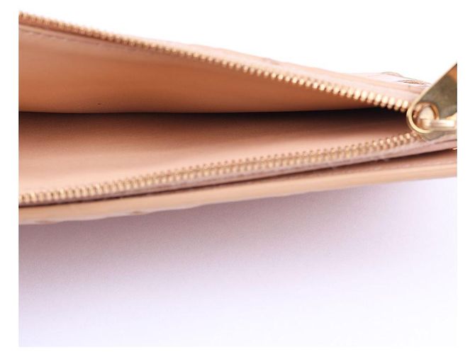Bottega Veneta Cartera larga de mujer de cuero beige claro con solapa Castaño - vista 10