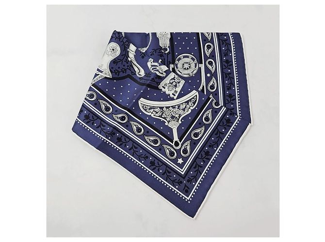 Hermès Etriers Remix Bandana Twilly Seidentuch Schwarz - Ansicht 5