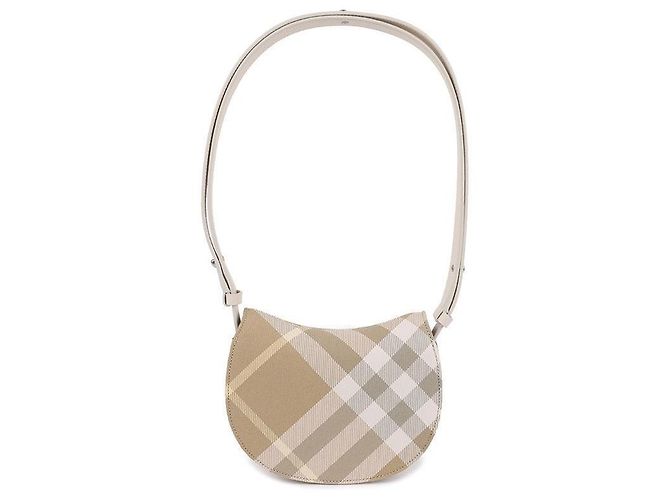 Burberry Mini Borsa Cavallo a Dondolo Marrone - vista 5