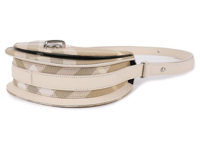 Burberry Mini Borsa Cavallo a Dondolo Marrone - vista 6