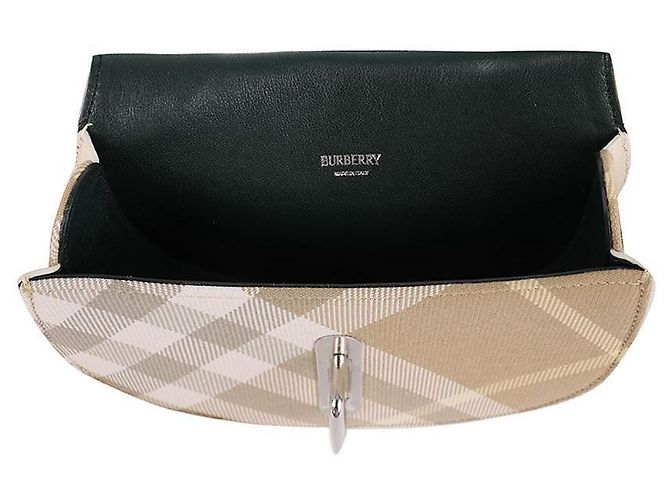 Burberry Mini Borsa Cavallo a Dondolo Marrone - vista 7