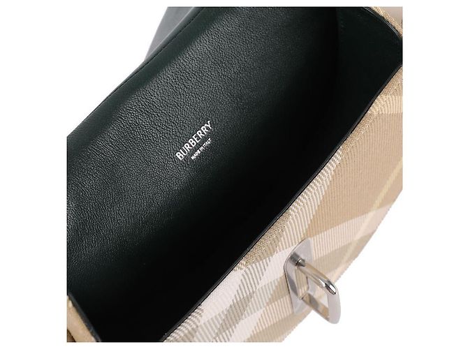 Burberry Mini Borsa Cavallo a Dondolo Marrone - vista 8