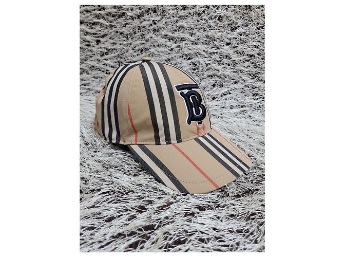 Cappellino da baseball Burberry TB Embroidered Logo Check Multicolore - vista 3