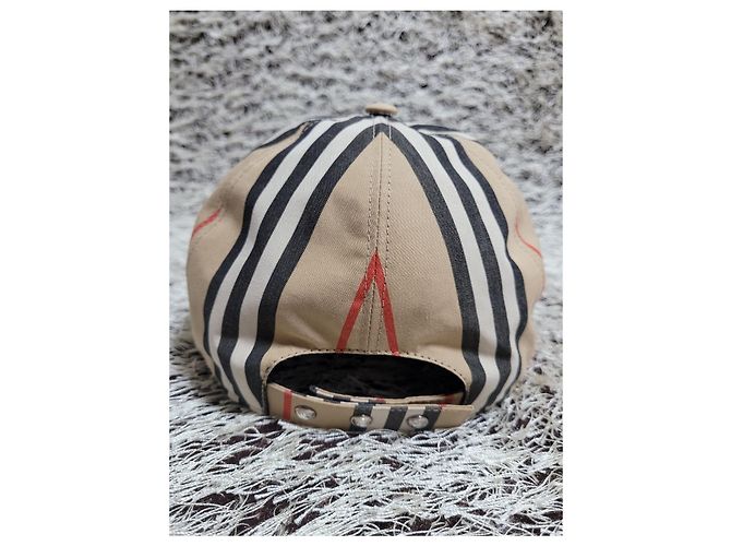 Cappellino da baseball Burberry TB Embroidered Logo Check Multicolore - vista 5