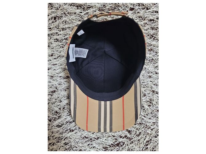 Cappellino da baseball Burberry TB Embroidered Logo Check Multicolore - vista 6