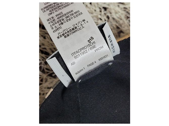 Cappellino da baseball Burberry TB Embroidered Logo Check Multicolore - vista 8