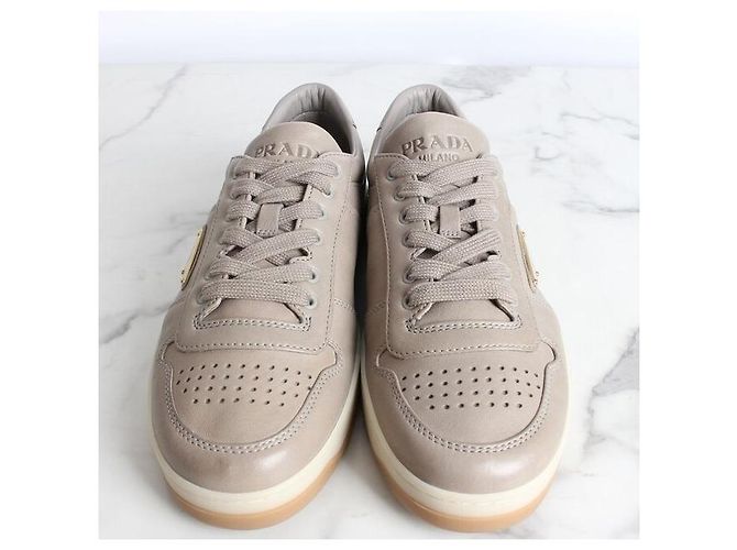 Prada Sneakers Downtown Chrome Khaki Marrone - vista 5