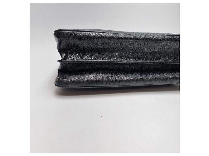 Fendi Leather Gold Briefcase Unisex Document Bag Vintage Style - view 17