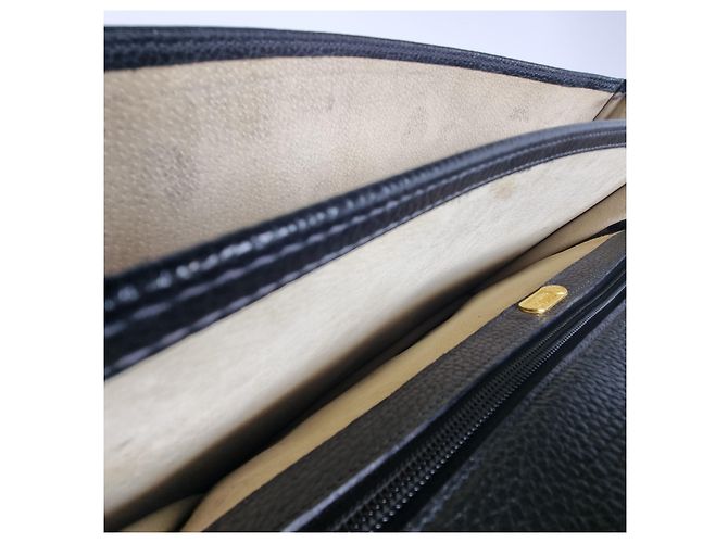 Fendi Leather Gold Briefcase Unisex Document Bag Vintage Style - view 18
