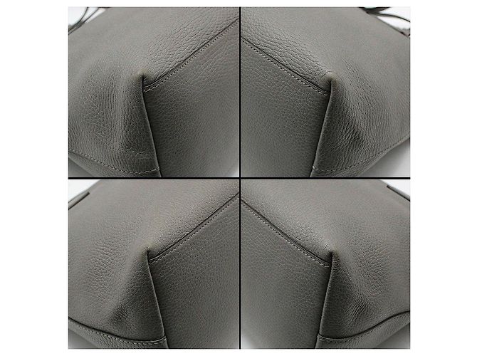 Gucci Bolsa de ombro com duplo domo entrelaçado em couro cinza e tom dourado Marrom - vista 10