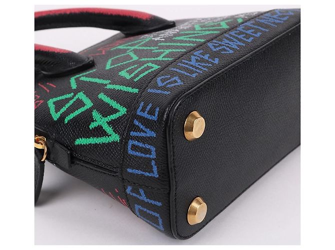 Borsa a tracolla mini Balenciaga Graffiti Nero - vista 10