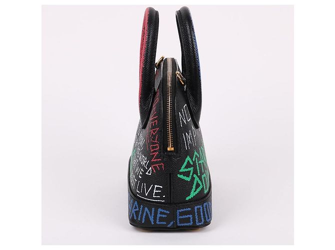Borsa a tracolla mini Balenciaga Graffiti Nero - vista 4