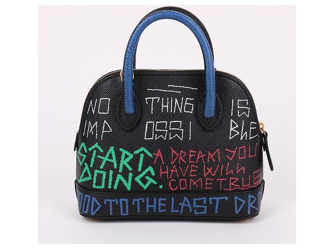 Borsa a tracolla mini Balenciaga Graffiti Nero - vista 5