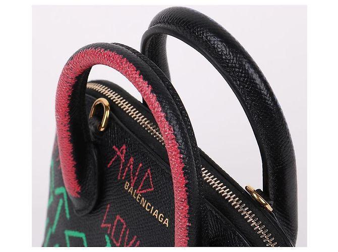 Borsa a tracolla mini Balenciaga Graffiti Nero - vista 6