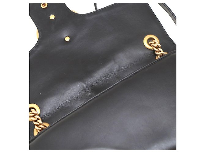 Gucci Borsa a Spalla e Borsa a Tracolla GG Marmont Matelassé Large Nero - vista 8