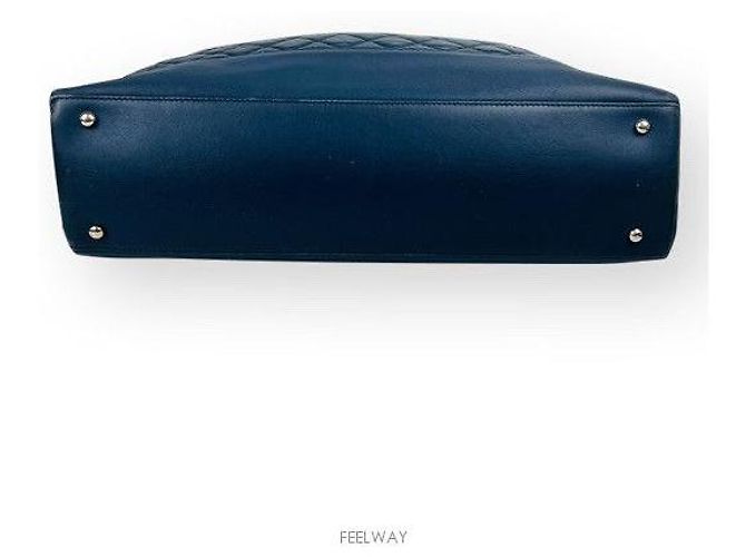 Chanel Borsa a Spalla Portobello Silver Chain Navy Blu - vista 4
