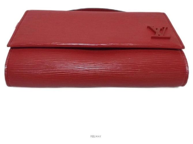 Louis Vuitton Borsa a tracolla Epi Clarity Rosso - vista 3