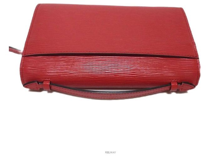 Louis Vuitton Borsa a tracolla Epi Clarity Rosso - vista 4