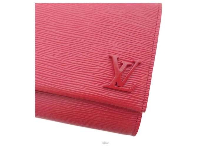 Louis Vuitton Borsa a tracolla Epi Clarity Rosso - vista 7