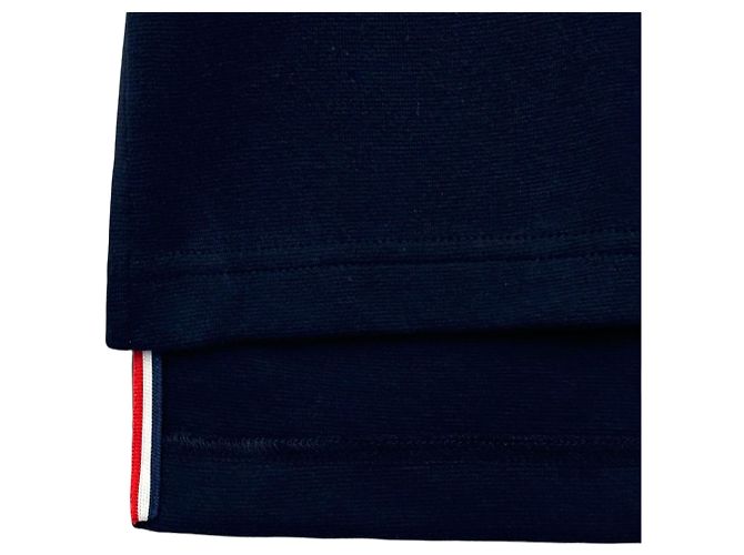Thom Browne Oversized Kurzarm-T-Shirt aus Baumwolle im Rugby-Stil Blau - Ansicht 4