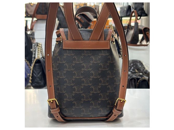 Céline Trionf Canvas Mini Fullco Rucksack Mehrfarben - Ansicht 10