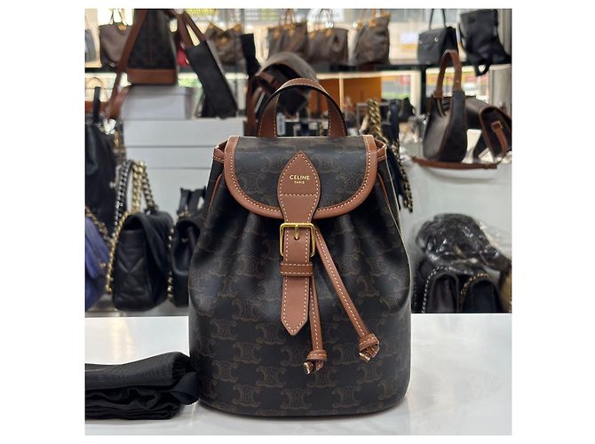 Céline Trionf Canvas Mini Fullco Rucksack Mehrfarben - Ansicht 3