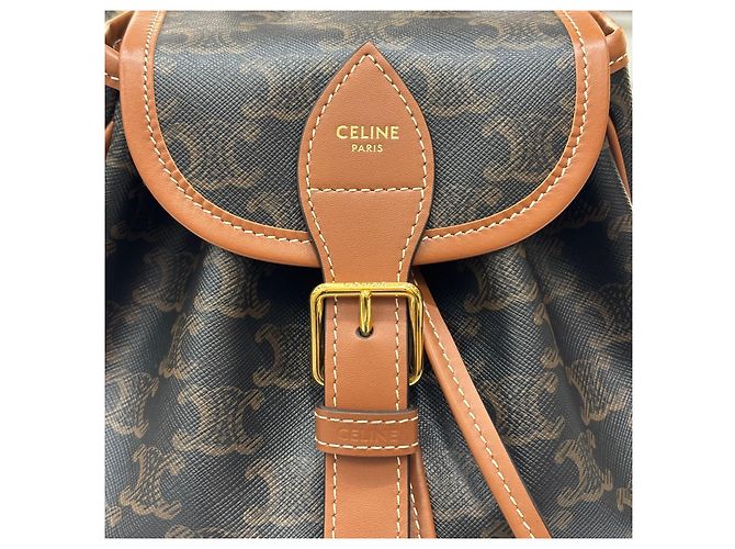 Céline Trionf Canvas Mini Fullco Rucksack Mehrfarben - Ansicht 4
