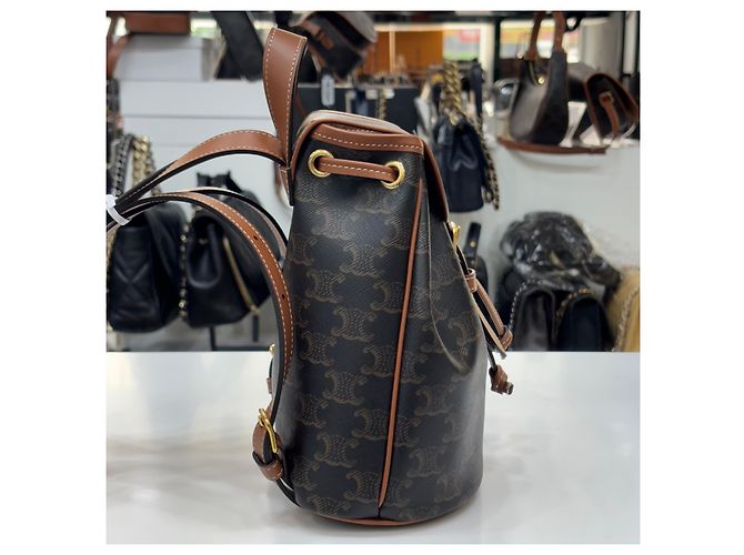 Céline Trionf Canvas Mini Fullco Rucksack Mehrfarben - Ansicht 5