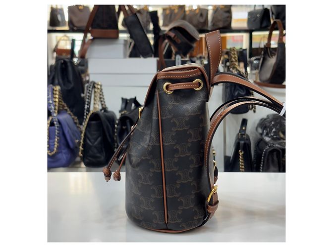 Céline Trionf Canvas Mini Fullco Rucksack Mehrfarben - Ansicht 6