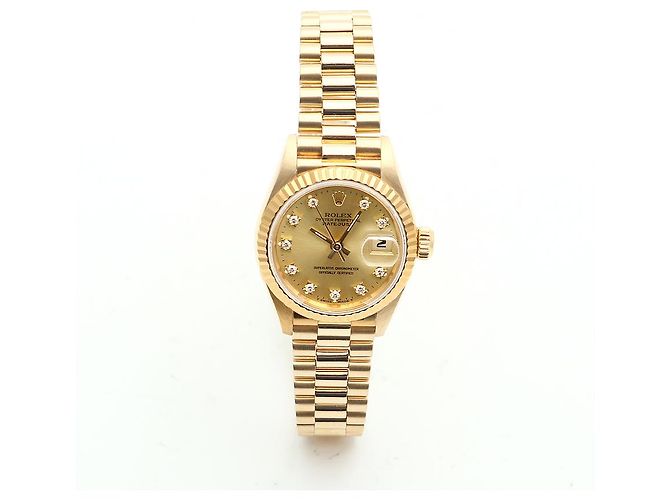 Rolex Reloj Datejust Gold Original Diamond de oro para mujer - Año de nacimiento Dorado - vista 17