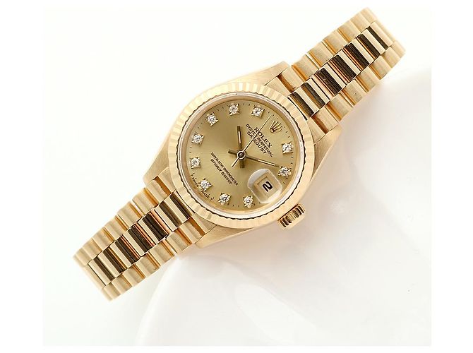 Rolex Reloj Datejust Gold Original Diamond de oro para mujer - Año de nacimiento Dorado - vista 22