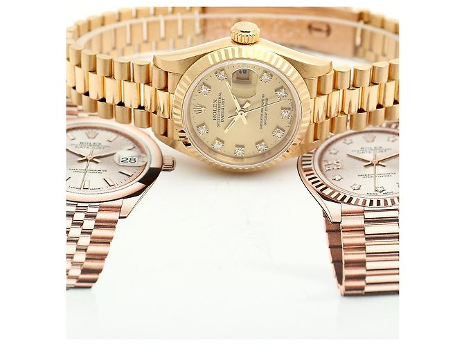 Rolex Reloj Datejust Gold Original Diamond de oro para mujer - Año de nacimiento Dorado - vista 23