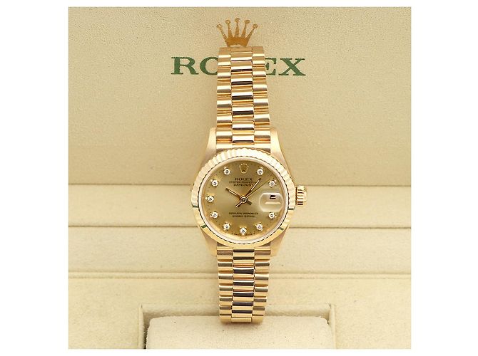 Rolex Reloj Datejust Gold Original Diamond de oro para mujer - Año de nacimiento Dorado - vista 24