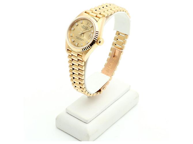 Rolex Reloj Datejust Gold Original Diamond de oro para mujer - Año de nacimiento Dorado - vista 4