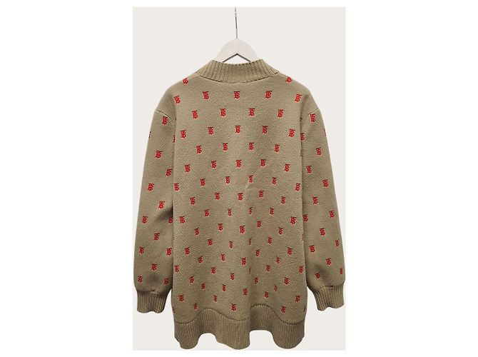 Burberry Cardigan aus Woll-Kaschmir-Mischung mit Monogramm in Archive Beige Braun - Ansicht 4