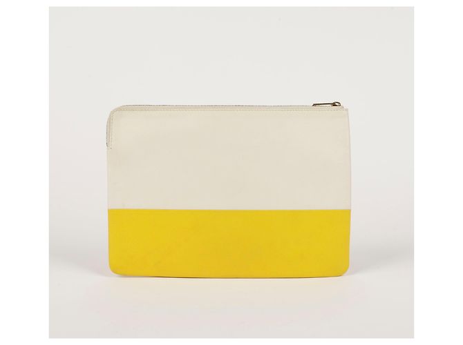 Céline Clutch in pelle bicolore D'oro - vista 10