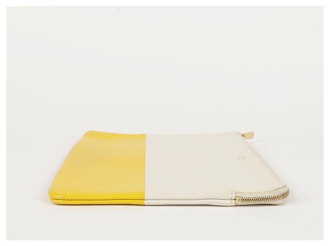 Céline Clutch in pelle bicolore D'oro - vista 15