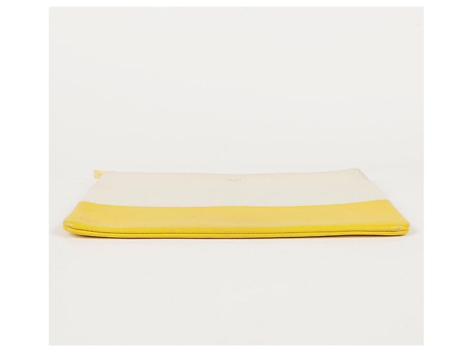Céline Clutch in pelle bicolore D'oro - vista 18
