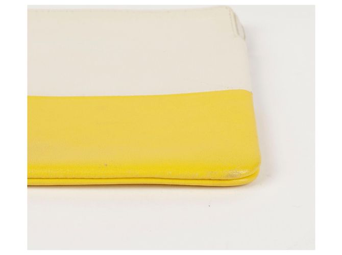 Céline Clutch in pelle bicolore D'oro - vista 19