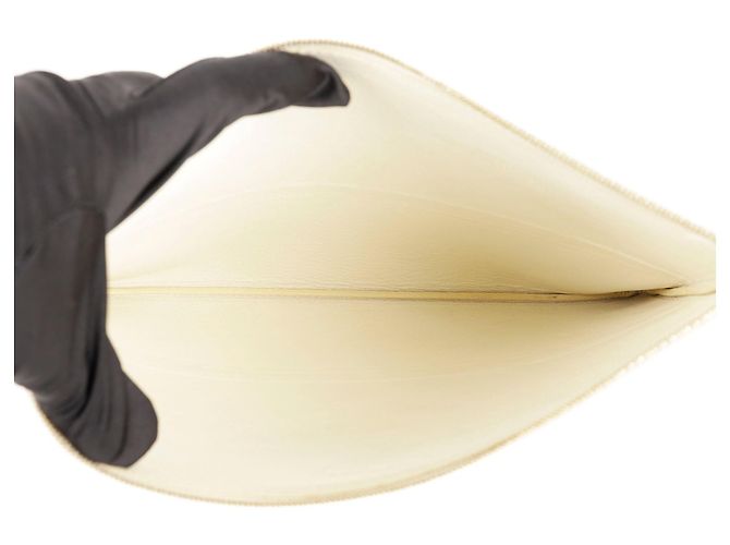 Céline Clutch in pelle bicolore D'oro - vista 20